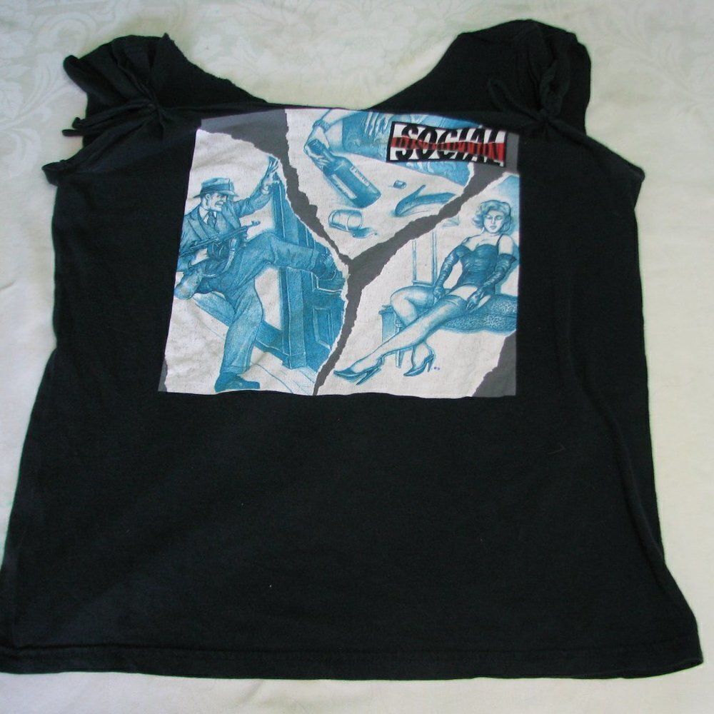 Vintage Social Distortion Distressed/Altered Tee